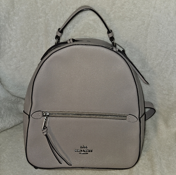 Coach Jordyn Leather Backpack in Chalk - Picture 3 of 12